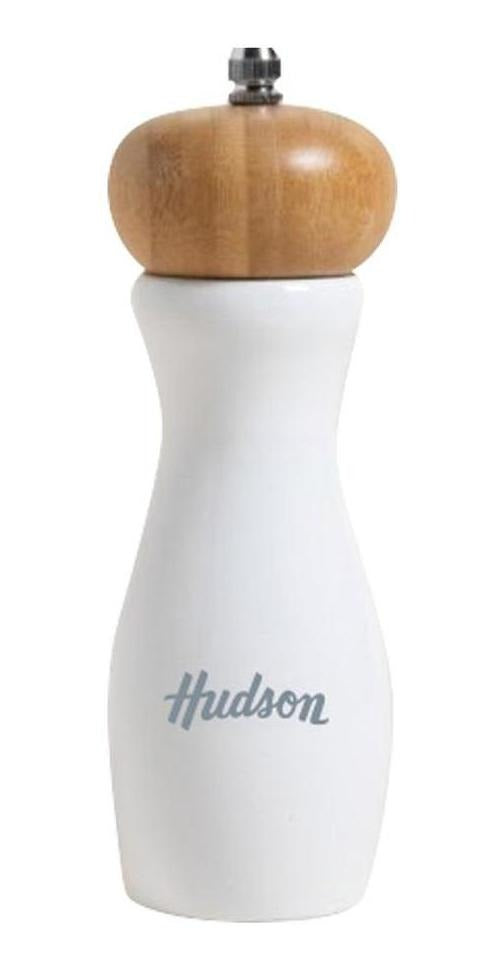 Molinillo De Madera Hudson Laqueado Color Blanco 15 Cm