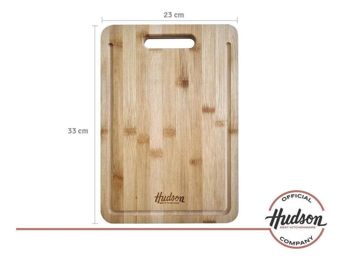 Tabla De Madera Bambú Cocina Hudson 23 X 33 X 1.5 Cm