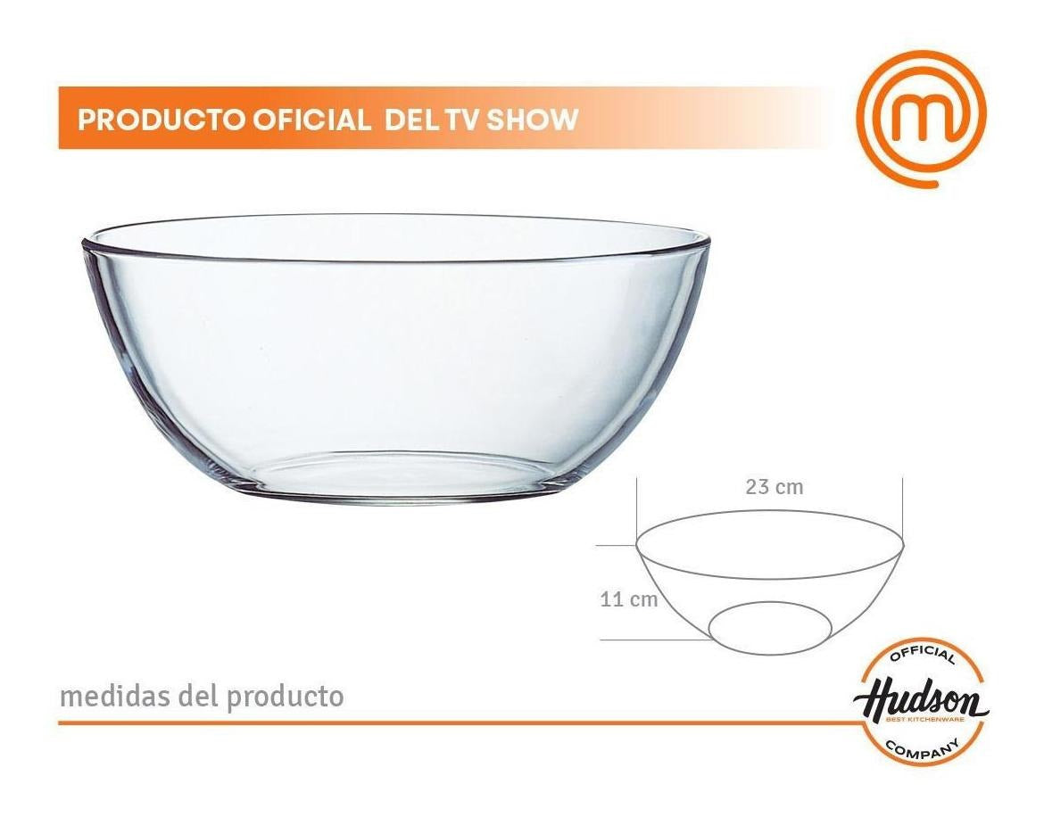 Ensaladera Bowl De Vidrio Hudson 23 X 11 Cm