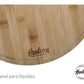 Tabla Pizzera De Madera Bambú Cocina Hudson 36 Cm X 1,5 Cm