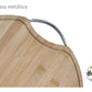 Tabla Pizzera De Madera Bambú Cocina Hudson 36 Cm X 1,5 Cm