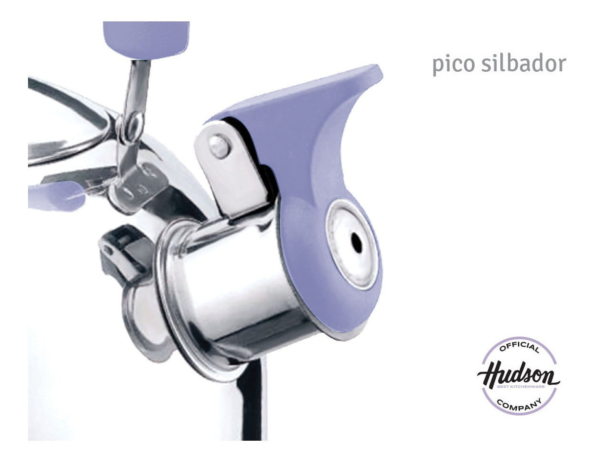 Caldera Silbadora Hudson Acero Inoxidable Pava 1.5 L Violeta