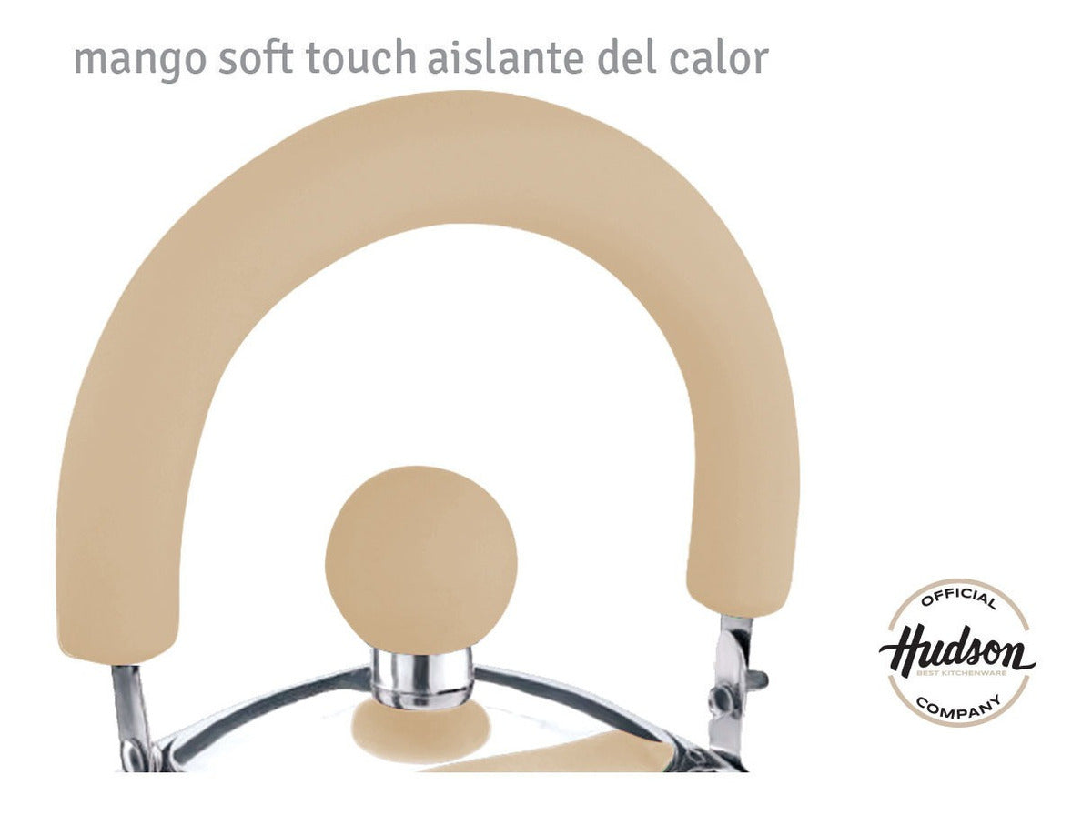 Caldera Silbadora Beige Hudson Acero Inoxidable Pava 1.5 L