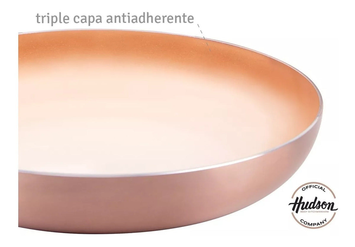 Set 5 Piezas De Cobre Antiadherente Ceramico Hudson